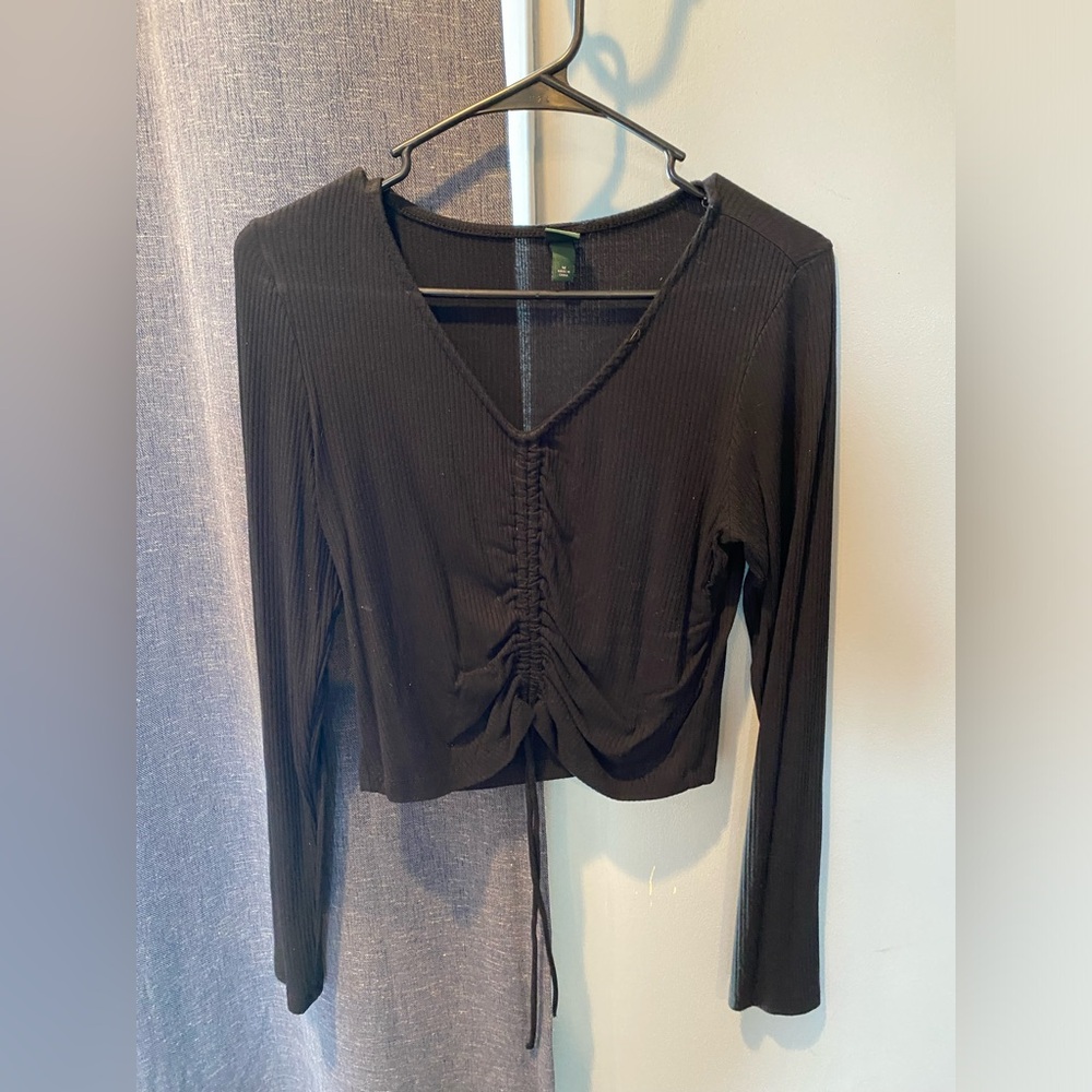 Wild Fable Black Long Sleeve Shirt